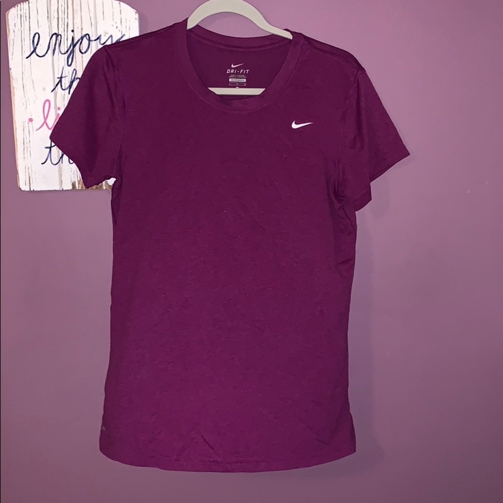 Purple dri fit tee